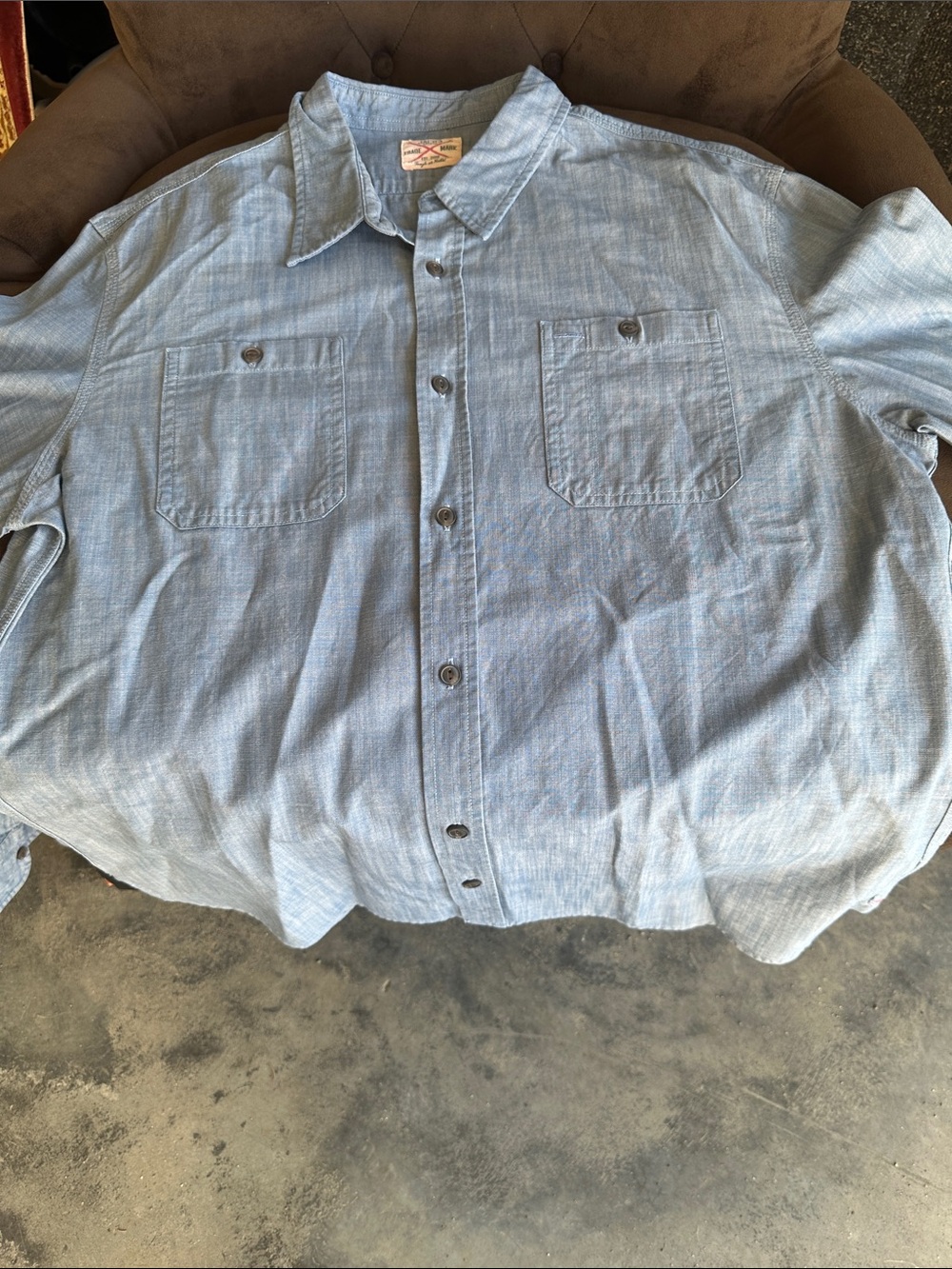Jachs Light Blue Casual Button-Down Shirt